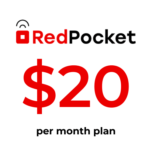 Red Pocket Mobile $20 per month plan