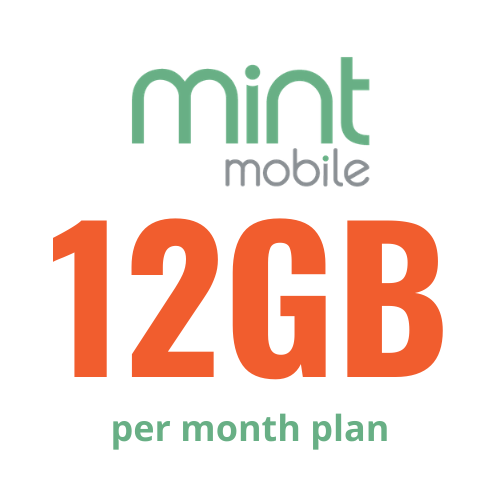 Mint Mobile 12GB 5G/4G LTE Unlimited Calling/Texting/Data Plan TMobile